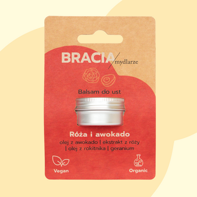 Róża i awokado | balsam do ust