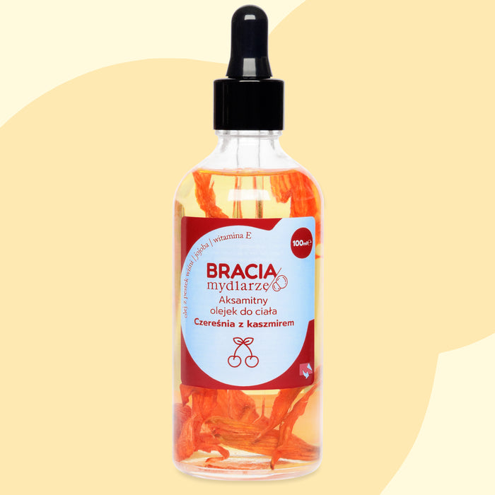 Czereśnia z kaszmirem | aksamitny olejek do ciała | 100ml