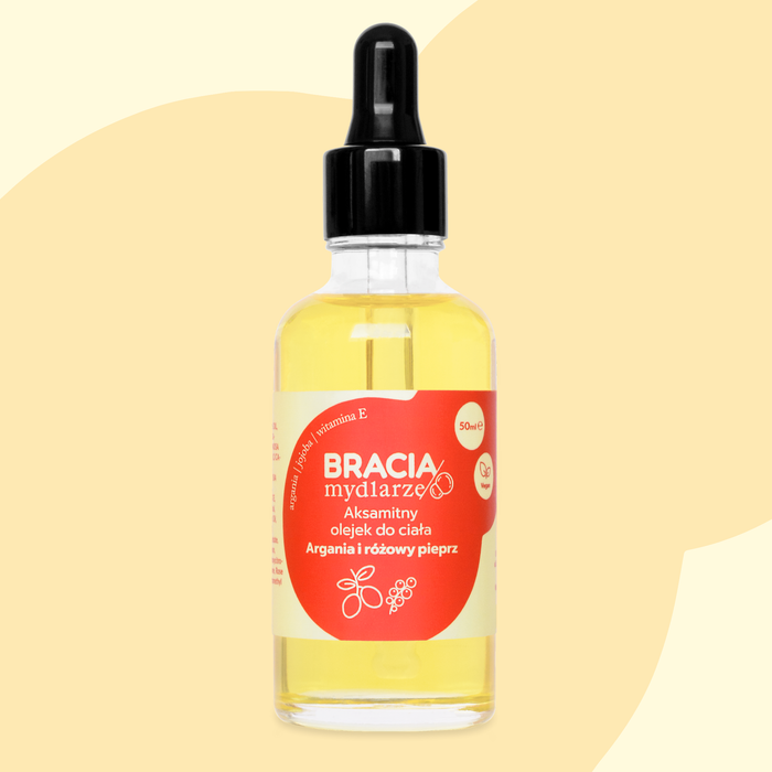Argania i różowy pieprz | aksamitny olejek do ciała | 50ml