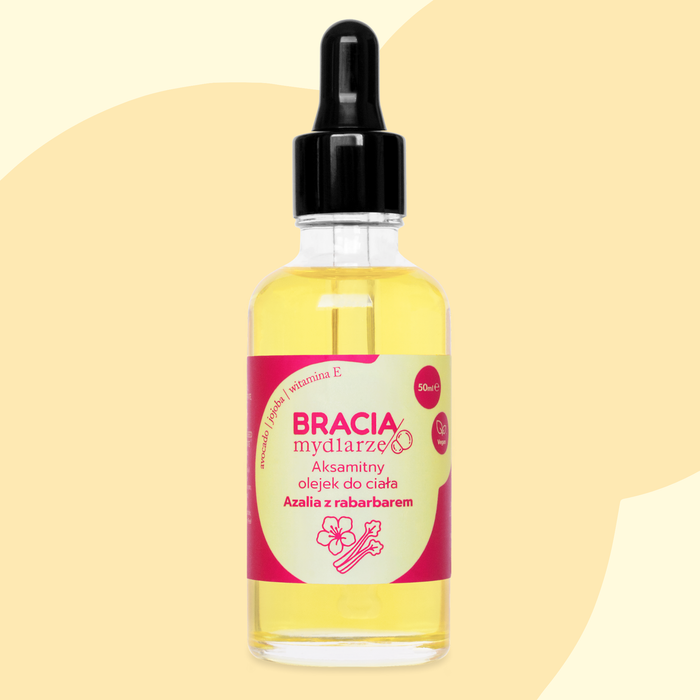 Azalia z rabarbarem | aksamitny olejek do ciała | 50ml