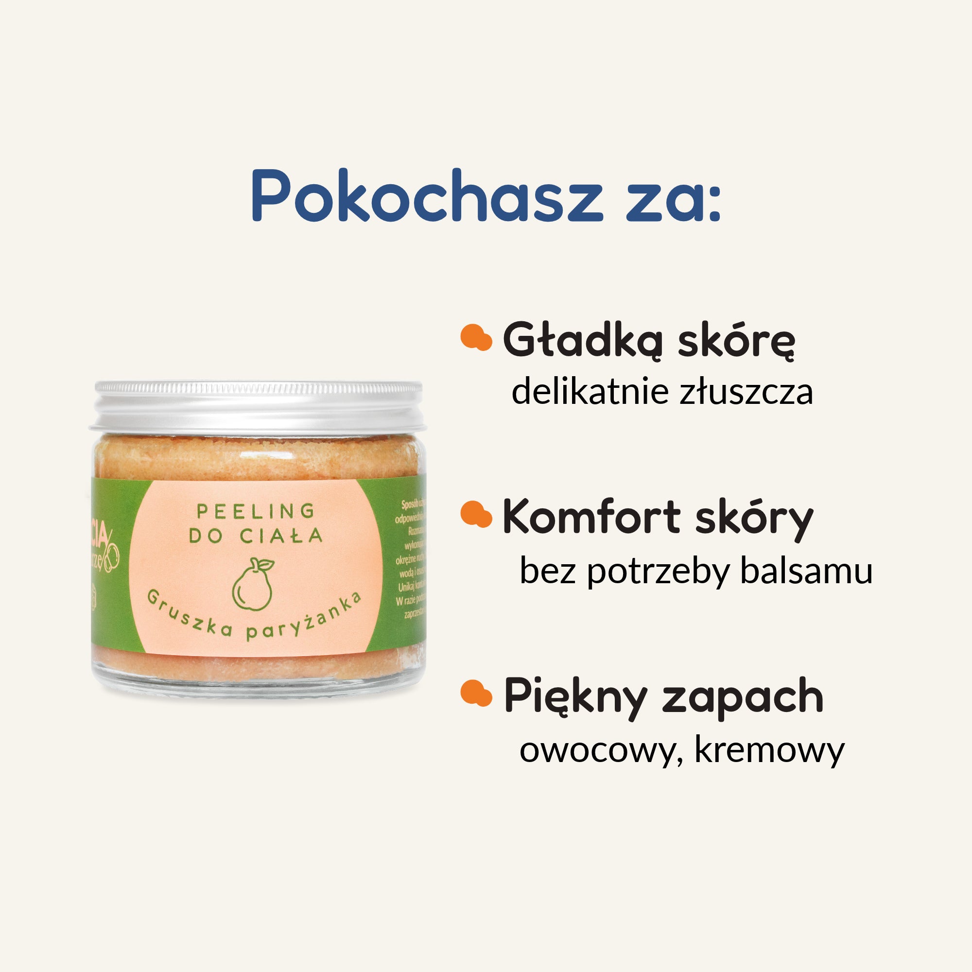 Gruszka paryżanka | peeling cukrowy do ciała | 250g