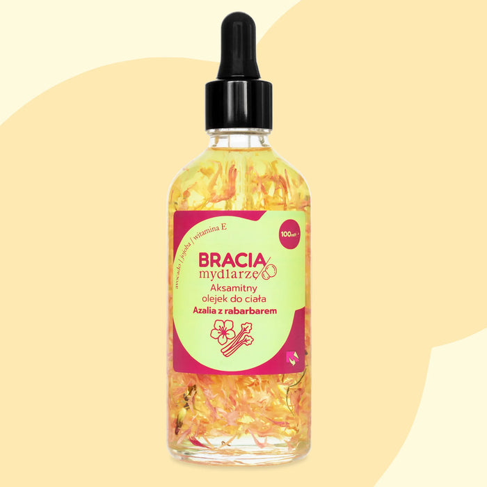 Azalia z rabarbarem | aksamitny olejek do ciała | 100ml